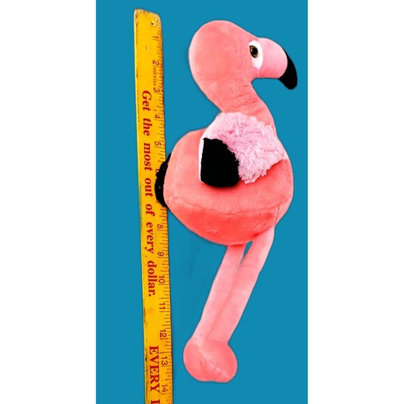 The Petting Zoo Pink Flamingo 12" Stuffed Animal Plush Bird Toy Soft Cuddly - Picture 5 of 8